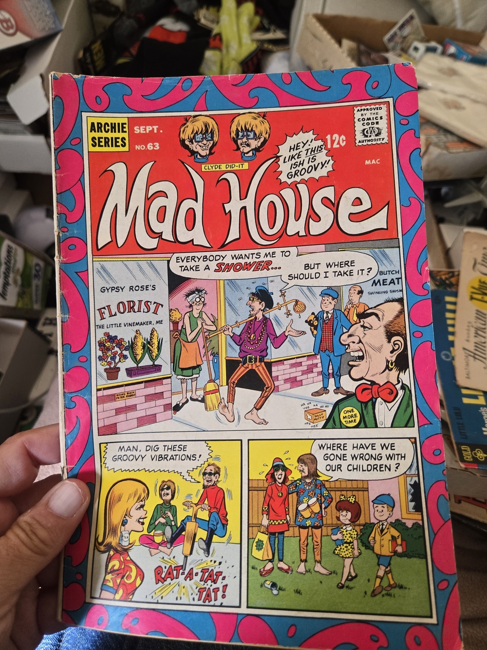 Mad House Kids Comic Book - Red & Pink Cover